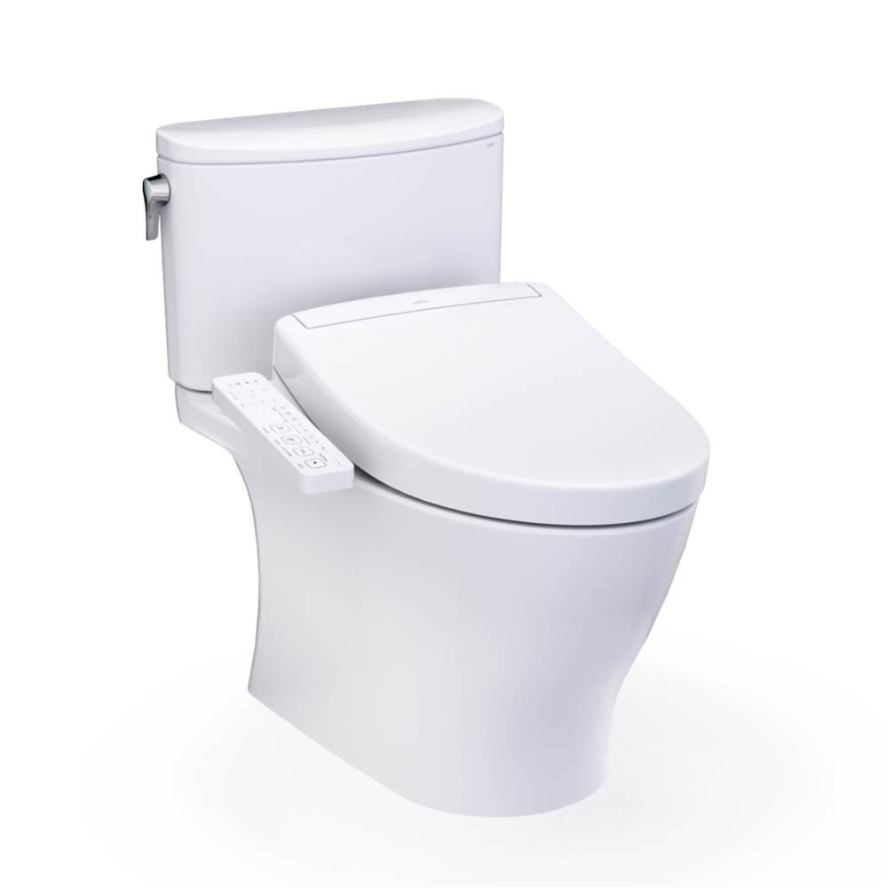 WASHLET®+ Nexus® Two-Piece Elongated 1.28 GPF Toilet with S2 Bidet Seat, Cotton White