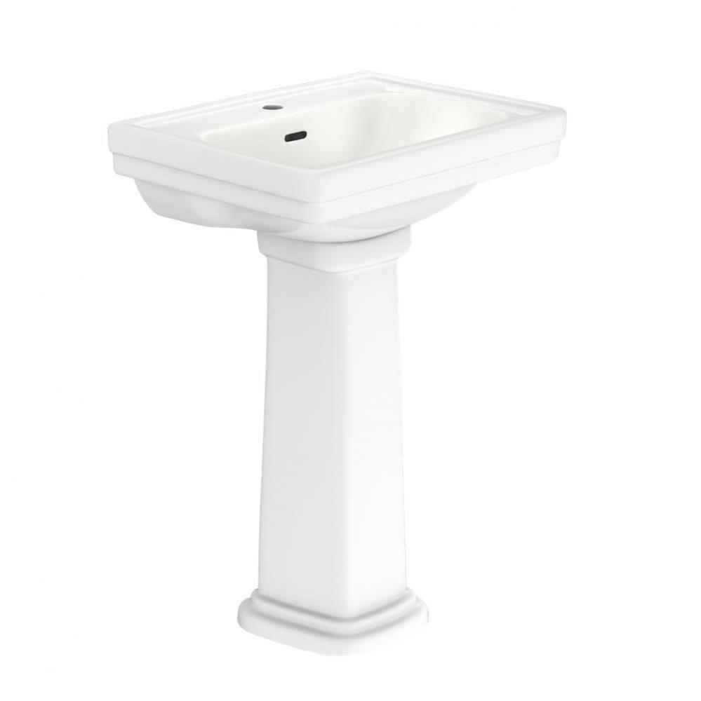 Promenade® 24'' x 19-1/4'' Rectangular Pedestal Bathroom Sink for Single