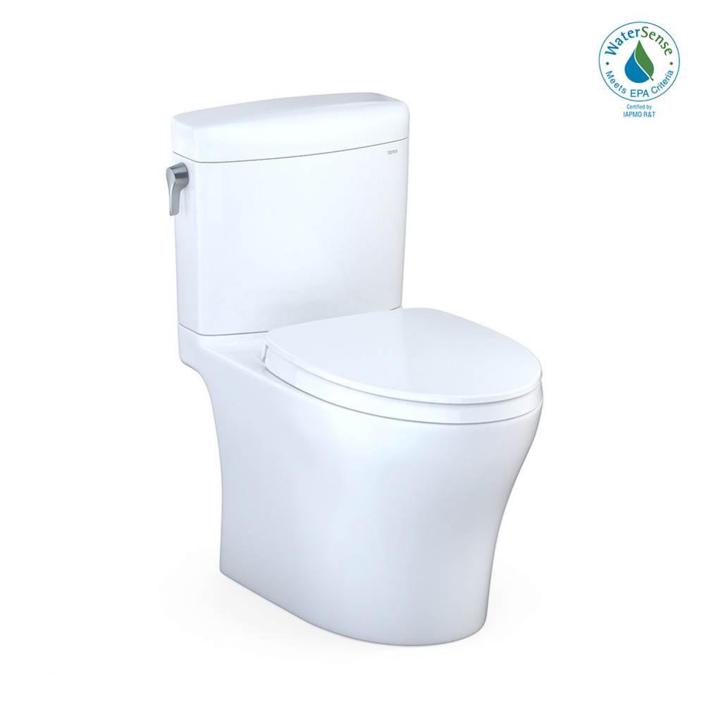 Aquia IV® Cube Two-Piece Elongated Dual Flush 1.28 and 0.8 GPF Universal Height Toilet with C