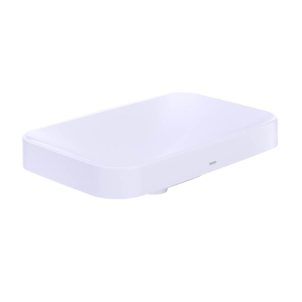 Arvina™ Rectangular 23'' Vessel Bathroom Sink with CEFIONTECT, Cotton White