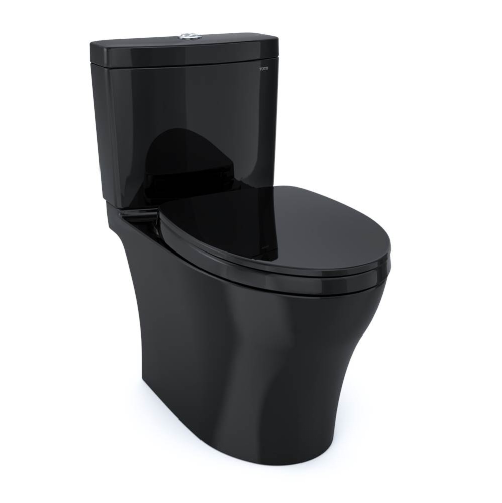 TOTO Aquia IV WASHLET+ Two-Piece Elongated Dual Flush 1.28 and 0.9 GPF Toilet, Ebony