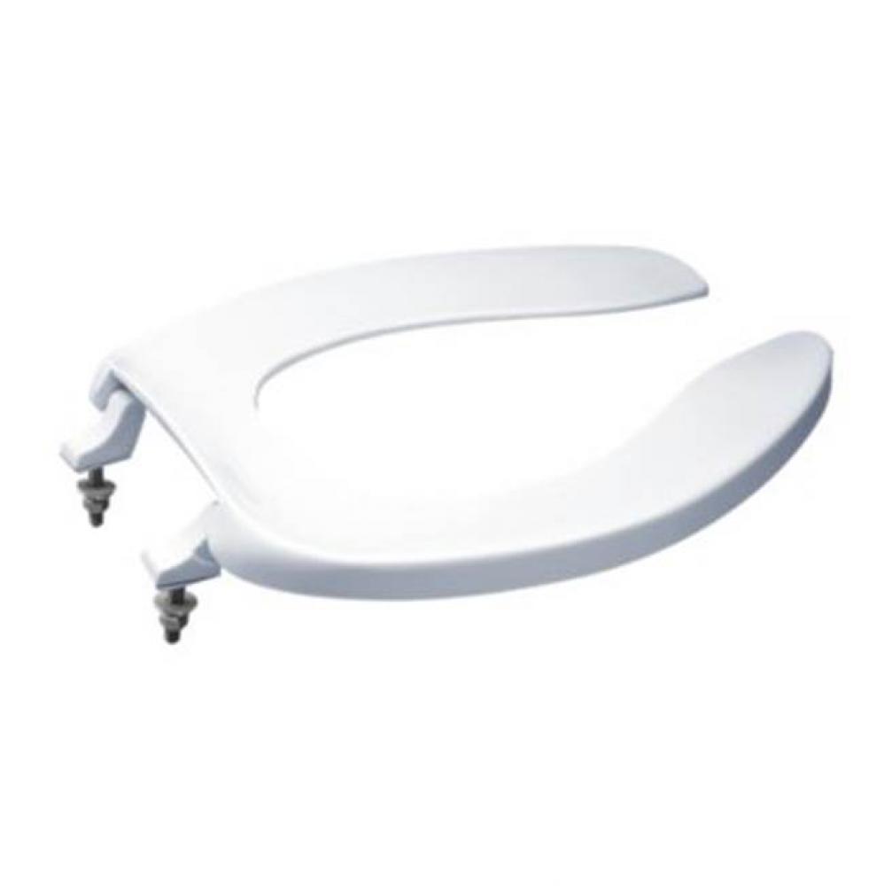 Toto® Elongated Open Front Commerical Toilet Seat Without Lid, Cotton White