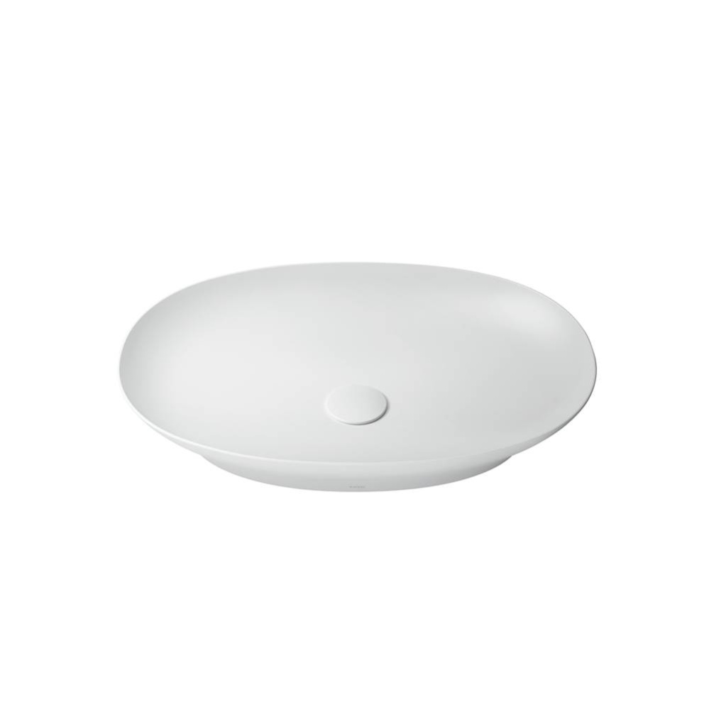 Kiwami® Oval 24 Inch Vessel Bathroom Sink , Matte White
