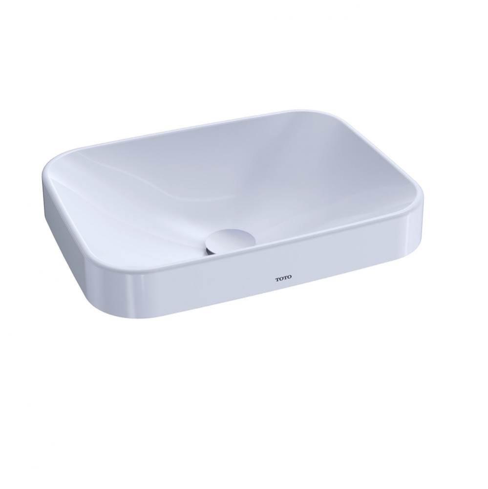 Toto® Arvina™ Rectangular 20'' Vessel Bathroom Sink With Cefiontect, Cotton White