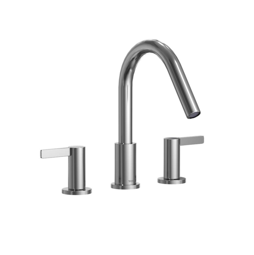 GF Two Lever Handle Deck-Mount Roman Tub Filler Trim, Polished Chrome