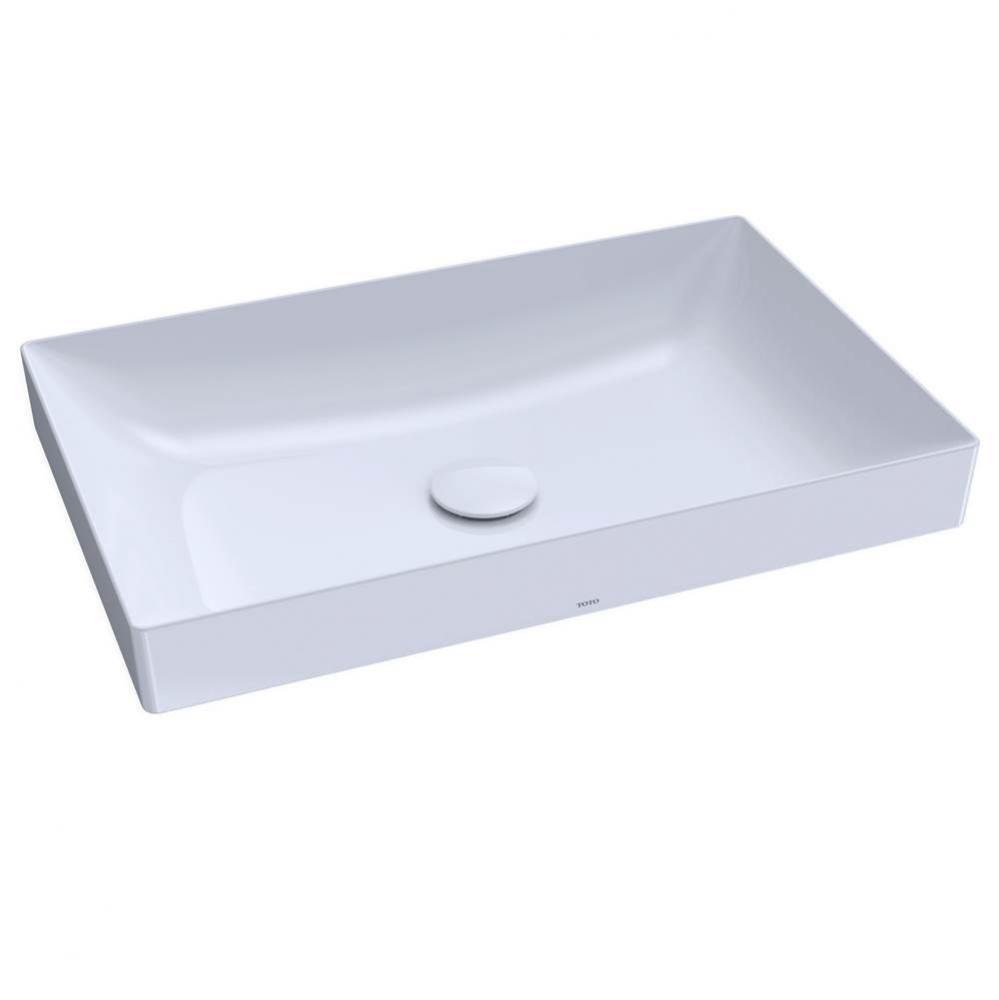 Toto® Kiwami® Rectangular 23'' Vessel Bathroom Sink With Cefiontect, Cotton Wh