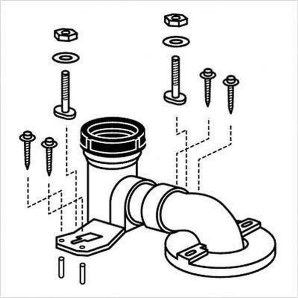 14'' Rough-In For 934/964/974 1-Piece Toilet