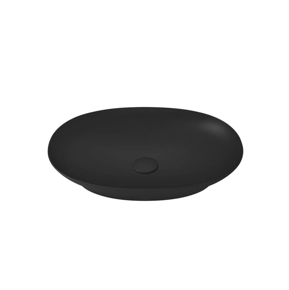 Kiwami® Oval 24 Inch Vessel Bathroom Sink , Matte Black