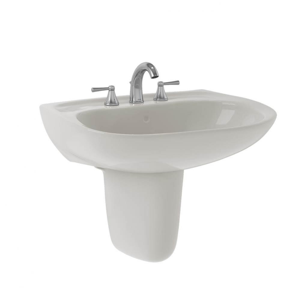 Prominence® Oval Wall-Mount Bathroom Sink with CEFIONTECT and Shroud for 4 Inch Center Faucet