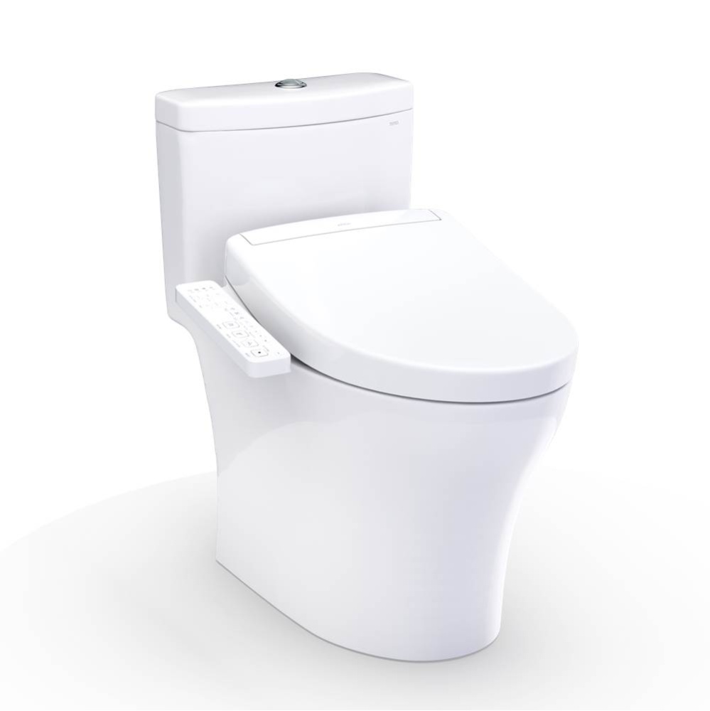 WASHLET®+ Aquia® IV One-Piece Elongated Dual Flush 1.28 and 0.9 GPF Toilet and WASHLET S