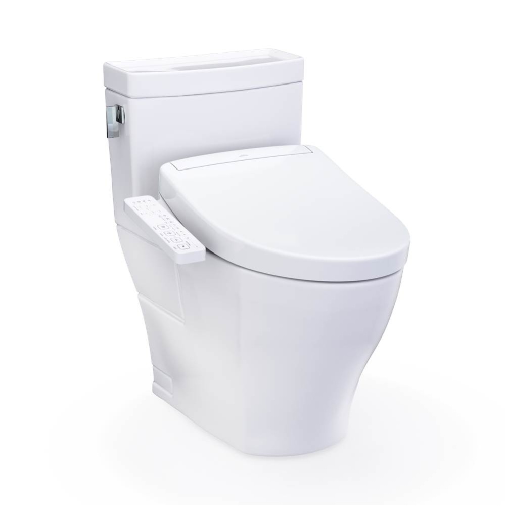 WASHLET+® Legato One-Piece Elongated 1.28 GPF Toilet and WASHLET S2 Bidet Seat, Cotton White