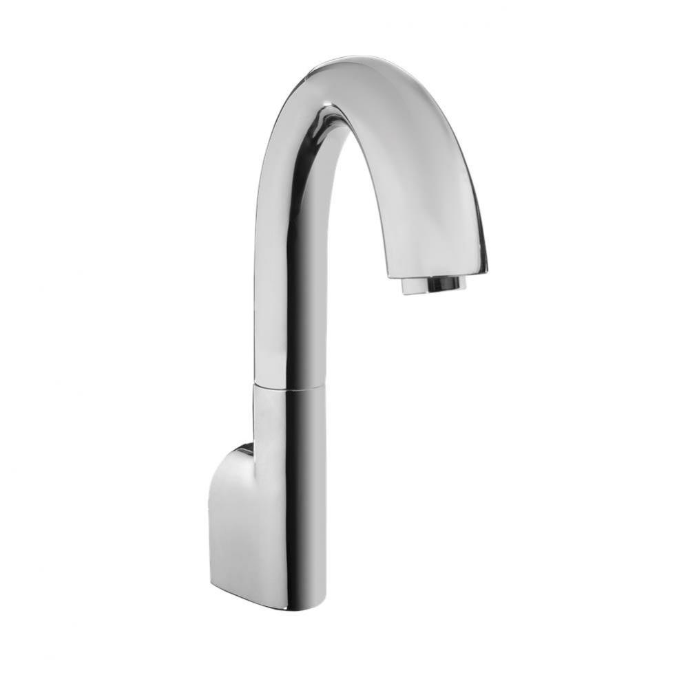Gooseneck Wall-Mount ECOPOWER® 0.35 GPM Electronic Touchless Sensor Bathroom Faucet Spout, Po
