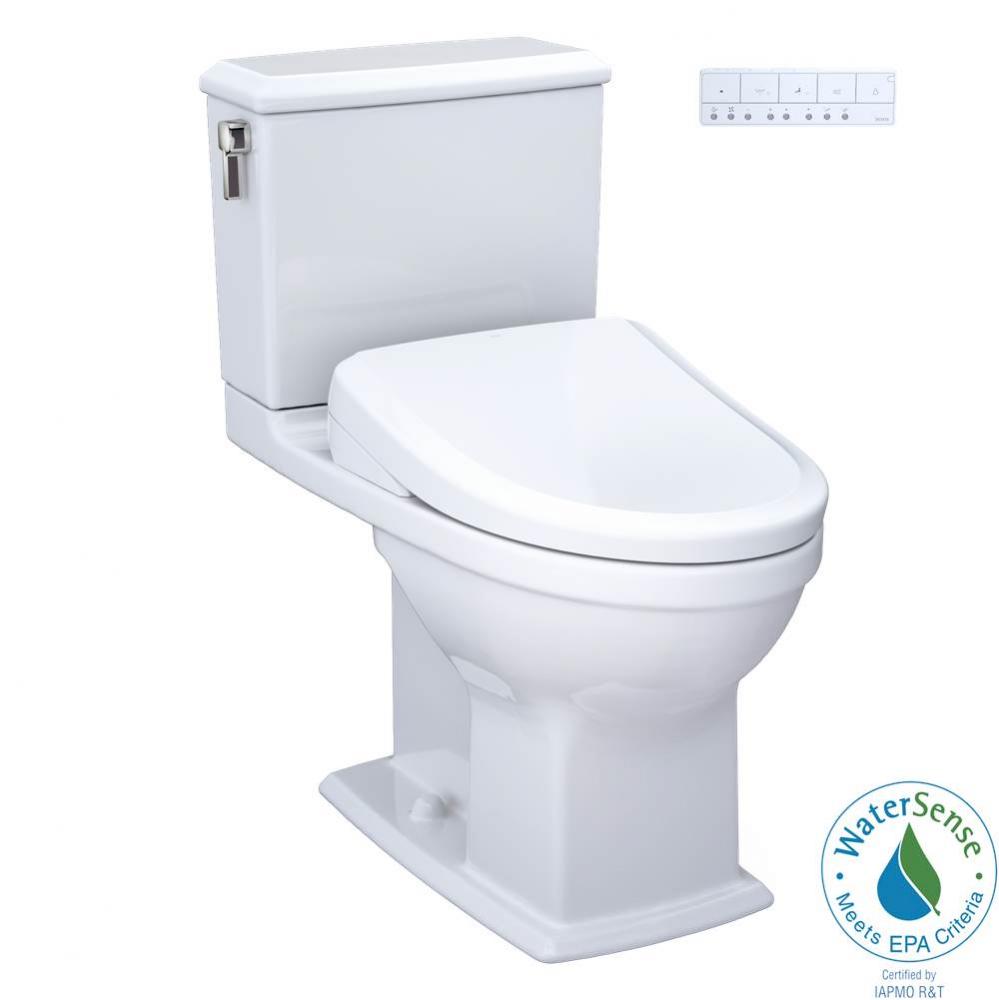 TOTO WASHLET plus Connelly Two-Piece Elongated Dual Flush 1.28 and 0.9 GPF Toilet and Classic WASH