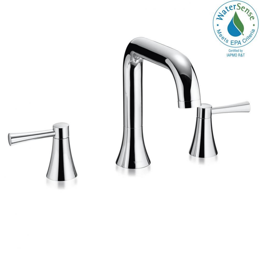 Nexus Two Handle Widespread 1.2 GPM Bathroom Sink Faucet, Polished Chrome