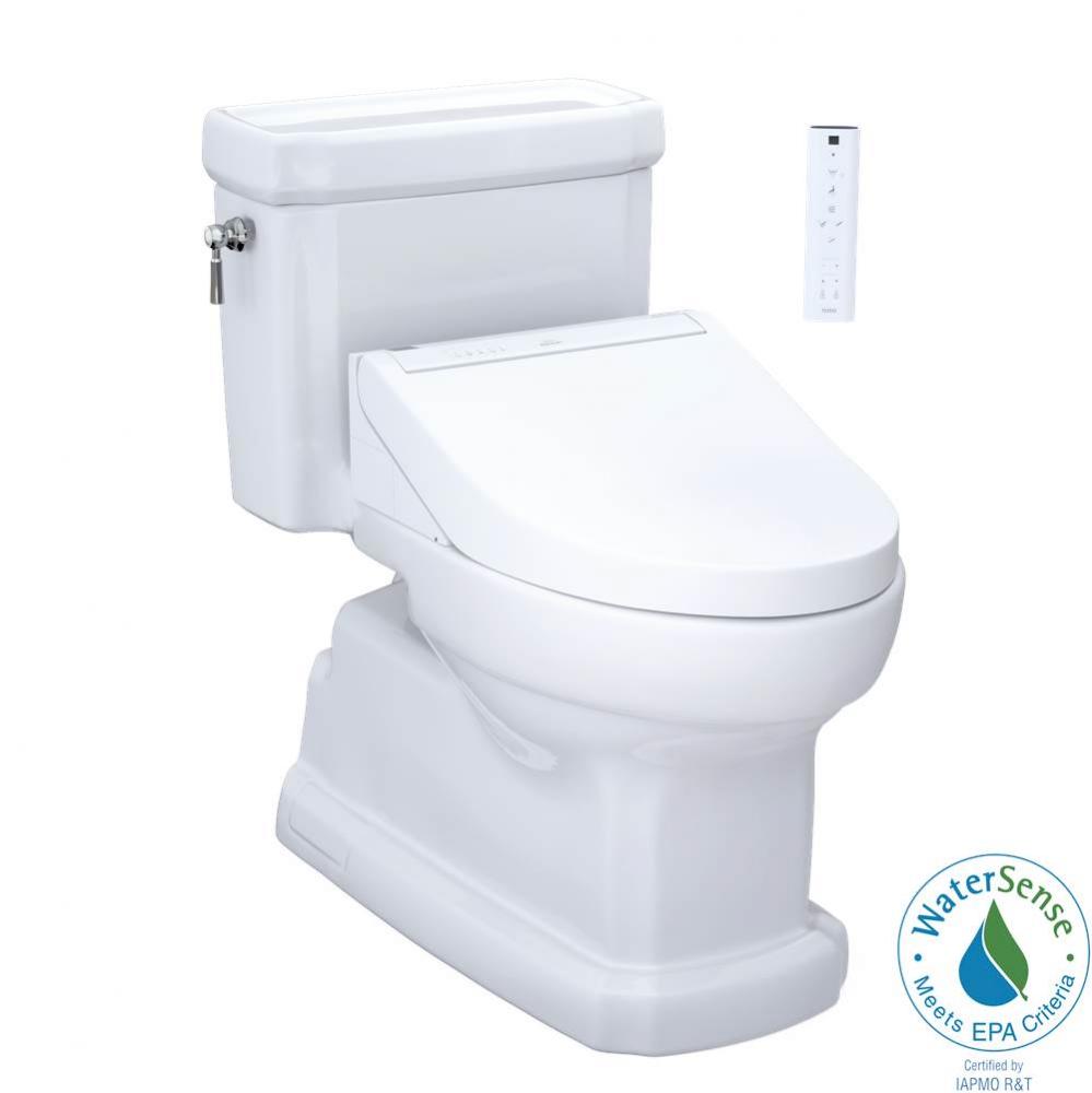 TOTO WASHLET plus Eco Guinevere Elongated 1.28 GPF Universal Height Toilet with C5 Bidet Seat, Cot