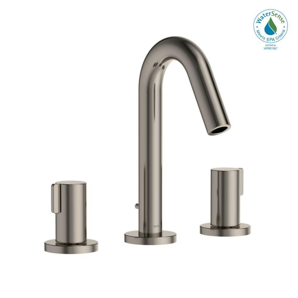 GF Series 1.2 GPM Two Handle Widespread Bathroom Sink Faucet with Drain Assembly, Polished Nickel