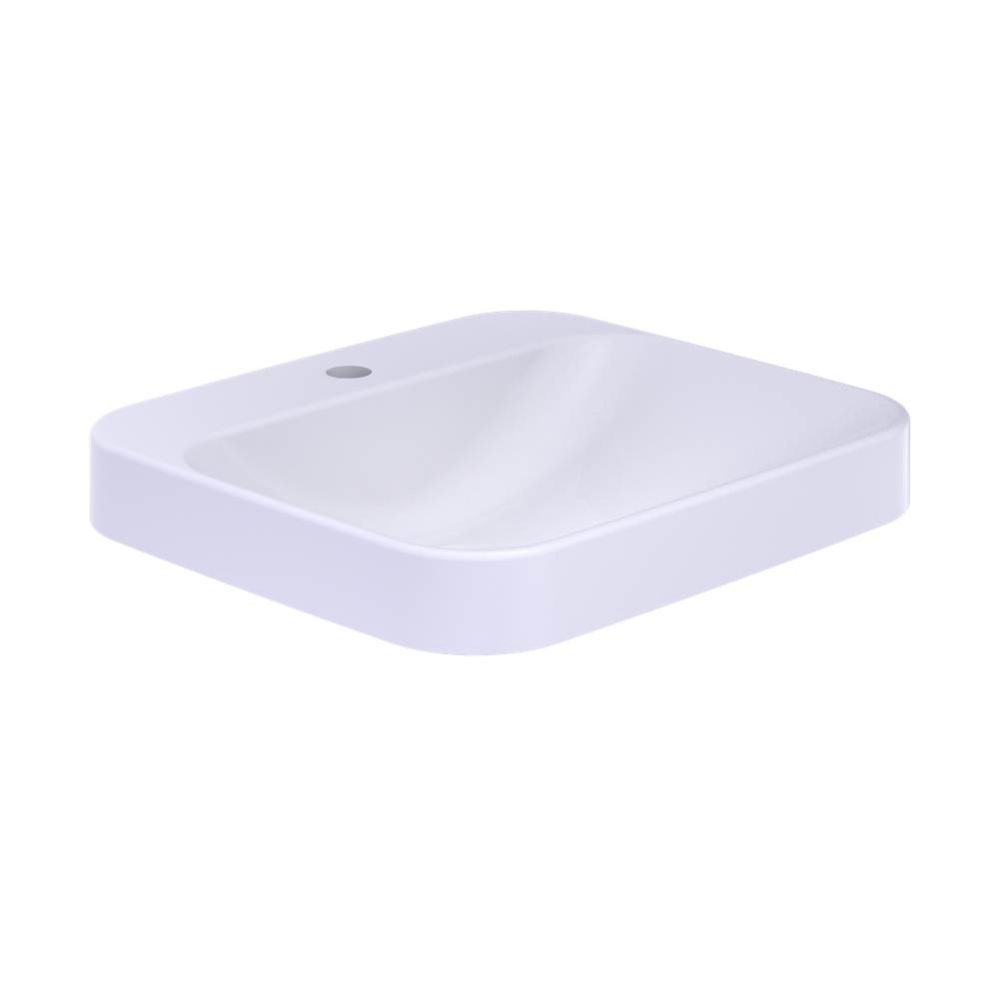 Arvina™ Rectangular 20'' Vessel Bathroom Sink with CEFIONTECT for Single Hole Faucets,