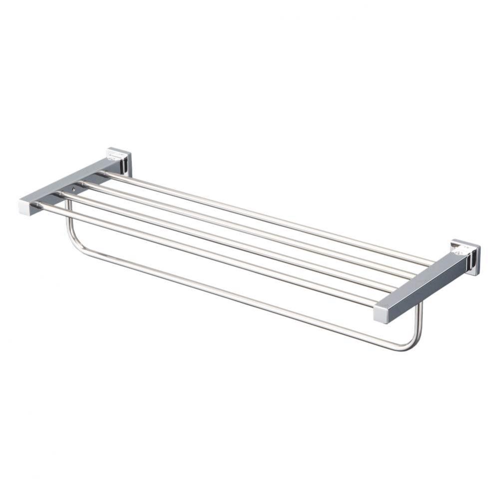 Toto® L Series Square Towel Shelf With Hanging Bar, Polished Chrome