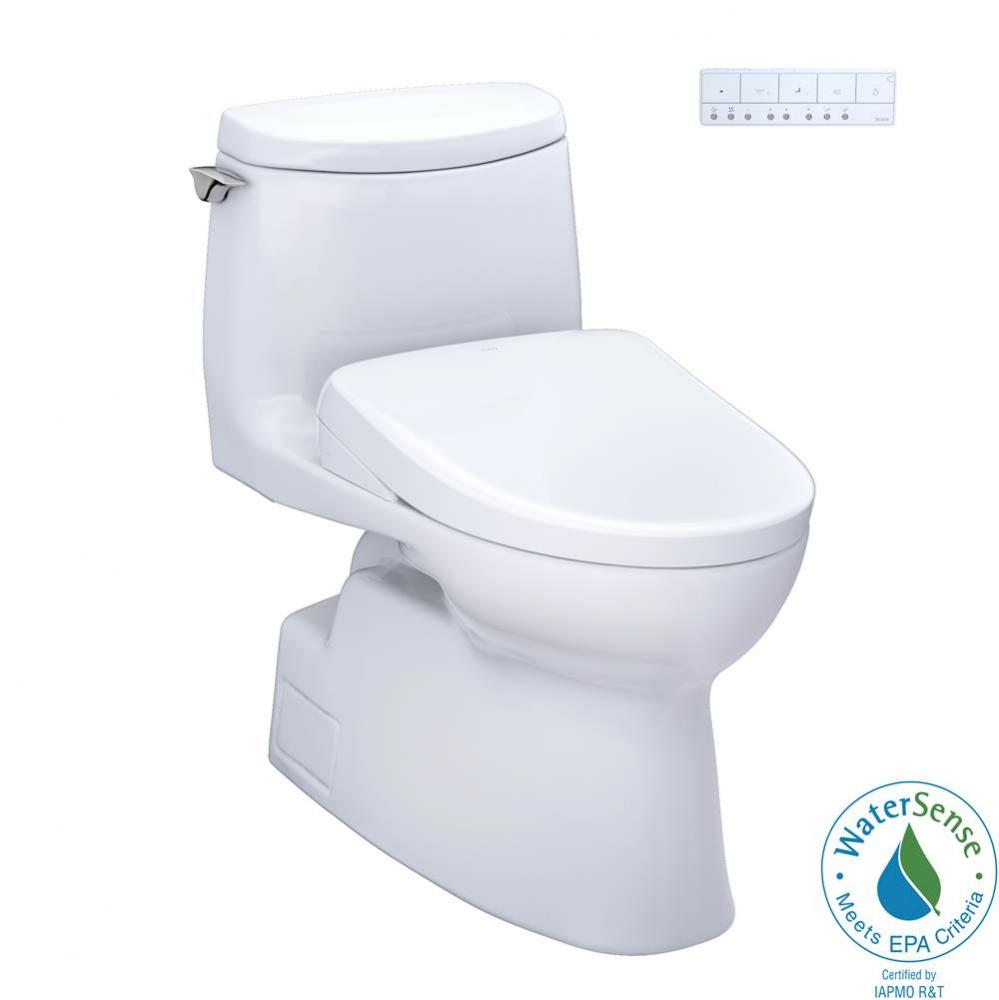 TOTO WASHLET plus Carlyle II 1G One-Piece Elongated 1.0 GPF Toilet and WASHLET plus S7A Contempora