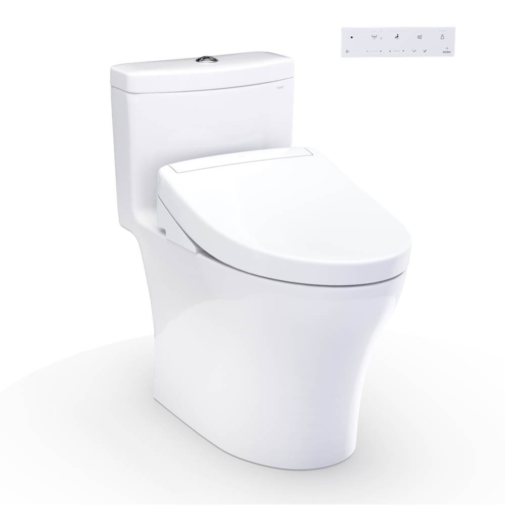 WASHLET®+ Aquia® IV One-Piece Elongated Dual Flush 1.28 and 0.9 GPF Toilet and WASHLET S