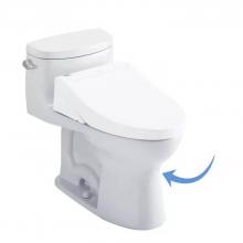 Toto CST634CEFGT40#01 - TOTO® Supreme® II One-Piece Elongated 1.28 GPF WASHLET®+ Ready Toilet with CEFIONTE