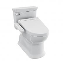 Toto MW9643074CEFG#01 - TOTO® WASHLET®+ Soiree® Elongated 1.28 GPF Universal Height Toilet with C2 Bidet Se