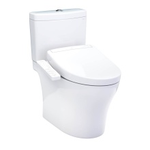 Toto MW4463346CEMGN#01 - WASHLET+®  Aquia IV Two-Piece Elongated Dual Flush 1.28 and 0.9 GPF Toilet and WASHLET S2 Bid