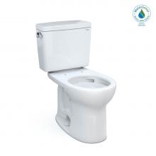 Toto CST775CEFG#01 - Toto® Drake® Two-Piece Round 1.28 Gpf Universal Height Tornado Flush® Toilet With C