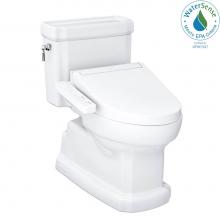 Toto MW9743074CEFG#01 - TOTO WASHLET plus Eco Guinevere Elongated 1.28 GPF Universal Height Toilet with C2 Bidet Seat, Cot