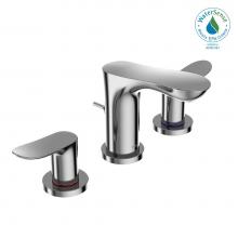 Toto TLG01201U#CP - Toto® Go Series 1.2 Gpm Two Handle Widespread Bathroom Sink Faucet With Drain Assembly, Polis