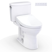Toto MW4543446CEFG#01 - WASHLET+®  Drake® II Two-Piece Elongated 1.28 GPF Toilet and WASHLET+® S5 Bidet Sea