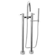 Toto TB100DF#CP - Two-Handle Freestanding Tub Filler, Polished Chrome