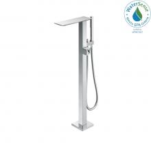 Toto TBP02303U#CP - Toto® Zl Single-Handle Freestanding Tub Filler Faucet With 1.75 Gpm Handshower, Polished Chro