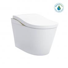 Toto MS8732CUMFG#01N - TOTO Neorest LS Dual Flush 1.0 or 0.8 GF Integrated Bidet Toilet, Cotton White with Nickel Trim -