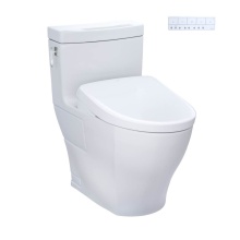 Toto MW6264726CEFGA#01 - WASHLET®+ Aimes® One-Piece Elongated 1.28 GPF Toilet with Auto Flush S7 Contemporary Bid