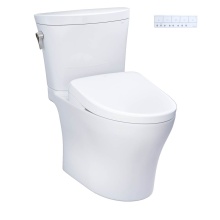 Toto MW4484736CEMFGNA#01 - WASHLET®+ Aquia IV® Arc Two-Piece Elongated Dual Flush 1.28 and 0.9 GPF Toilet with Auto