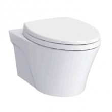 Toto CT426CFG#01 - AP Wall-Hung Elongated Toilet Bowl with Skirted Design and CEFIONTECT, Cotton White