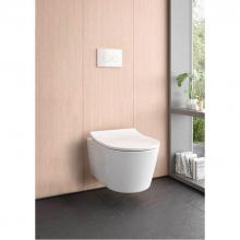 Toto CT447CFGT60#01 - RP WASHLET®+ Wall-Hung Toilet Bowl 1.28 and 0.9 GPF with CEFIONTECT, Cotton White - CT447CFGT