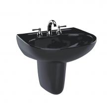 Toto LHT241.8#51 - Toto® Supreme® Oval Wall-Mount Bathroom Sink And Shroud For 8 Inch Center Faucets, Ebony