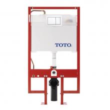Toto WT152800M#WH - Toto® Duofit® In-Wall Dual Flush 0.9 And 1.6 Gpf Tank System Copper Supply Line And Whit