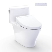 Toto MW6423446CUFG#01 - WASHLET®+ Nexus® 1G® One-Piece Elongated 1.0 GPF Toilet and WASHLET S5 Bidet Seat,