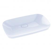 Toto LT994G#01 - Toto® Neorest® Kiwami® Rectangular Semi-Recessed Fireclay Vessel Bathroom Sink With