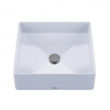 Toto LT574#01 - Toto® Arvina™ Square Vessel Fireclay Bathroom Sink, Cotton White