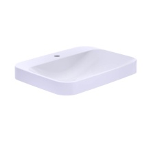 Toto LT416G#01 - Arvina™ Rectangular 23'' Vessel Bathroom Sink with CEFIONTECT for Single Hole Faucets,