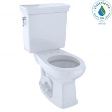Toto CST423EFG#01 - Eco Promenade® Two-Piece Round 1.28 GPF Universal Height Toilet with CeFiONtect™, Cotton Wh