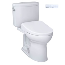 Toto MW4544736CEFGA#01 - WASHLET®+ Drake® II Two-Piece Elongated 1.28 GPF Toilet with Auto Flush WASHLET®+ S