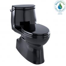 Toto MS614114CUF#51 - Carlyle® II 1G® One-Piece Elongated 1.0 GPF Universal Height Skirted Toilet, Ebony Black
