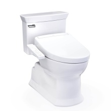 Toto MW9643346CEFG#01 - WASHLET®+ Soirée® Elongated 1.28 GPF Universal Height Toilet with S2 Bidet Seat, Co