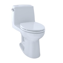Toto MS854114ELG#01 - Eco UltraMax® One-Piece Elongated 1.28 GPF ADA Compliant Toilet with CEFIONTECT, Cotton White