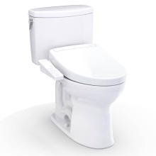 Toto MW4543346CUFG#01 - WASHLET+® Drake® II 1G® Two-Piece Elongated 1.0 GPF Toilet and WASHLET+® S2 Bi